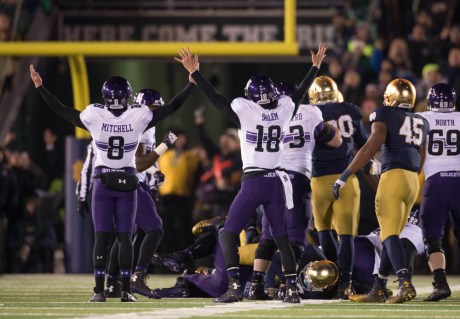 USP NCAA FOOTBALL: NORTHWESTERN AT NOTRE DAME S FBC USA IN